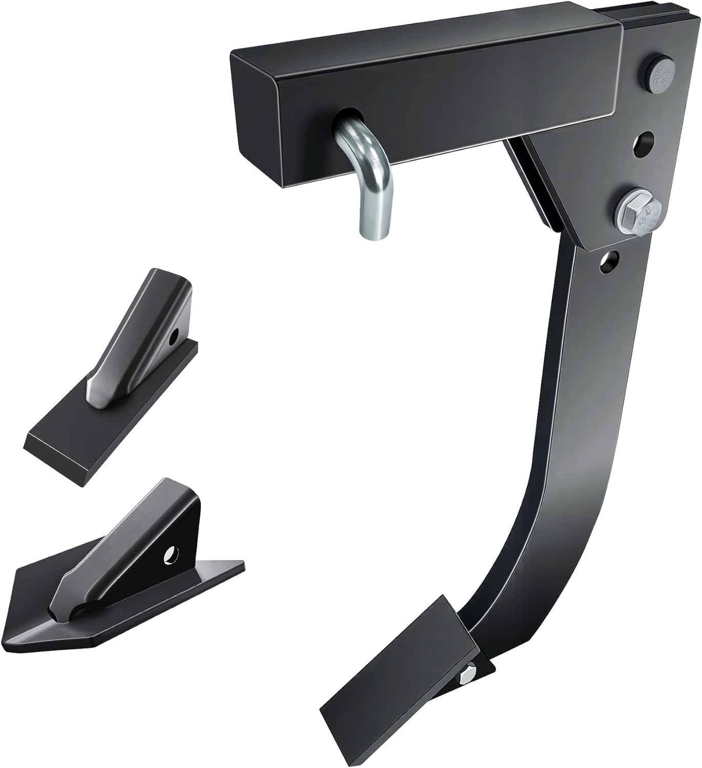 Mounted Trencher 3 Point Hitch Fit for ATV/UTV Tractor with 2pcs Replaceable Teeth, Hitch Lawn Ripper,Heavy Duty Subsoiler,Adjustable 16" Trenching Shank Plow