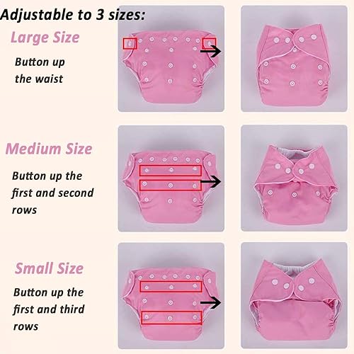 Miniatura 5 de Pañales de tela reutilizables lavables para bebé