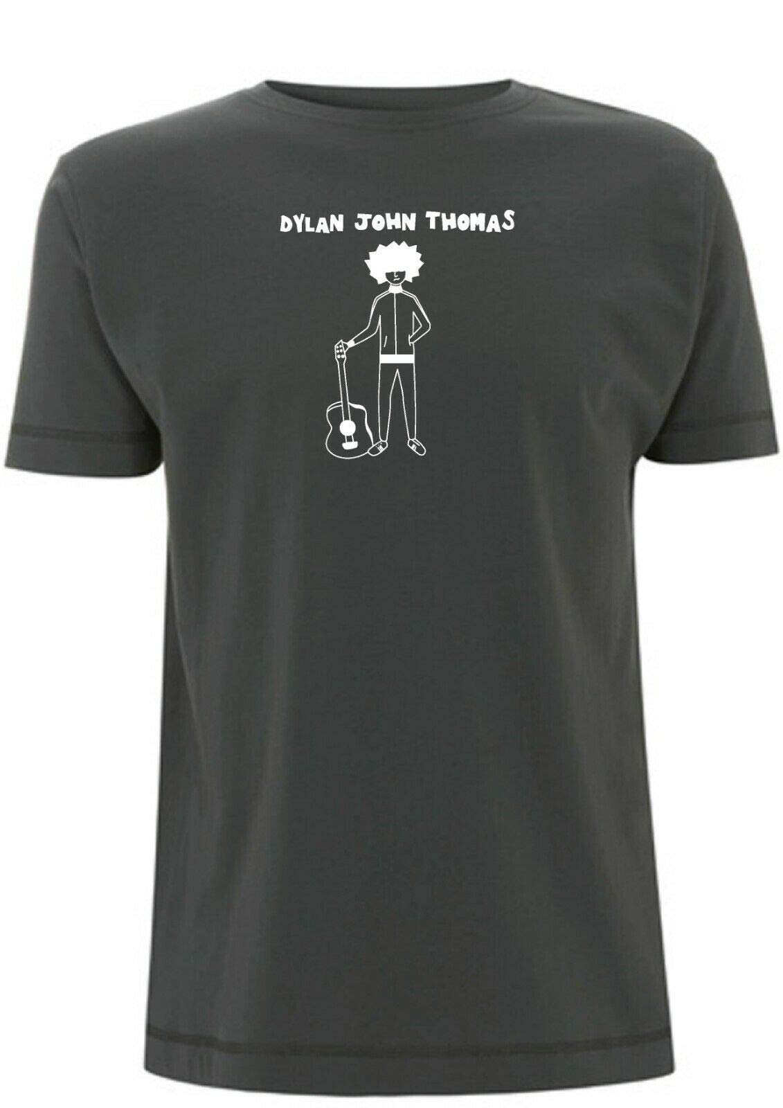 Time 4 Tee Dylan John Thomas T Shirt Inspired Scottish Music Artist Nobody Else Guitar (Medium, Grey)