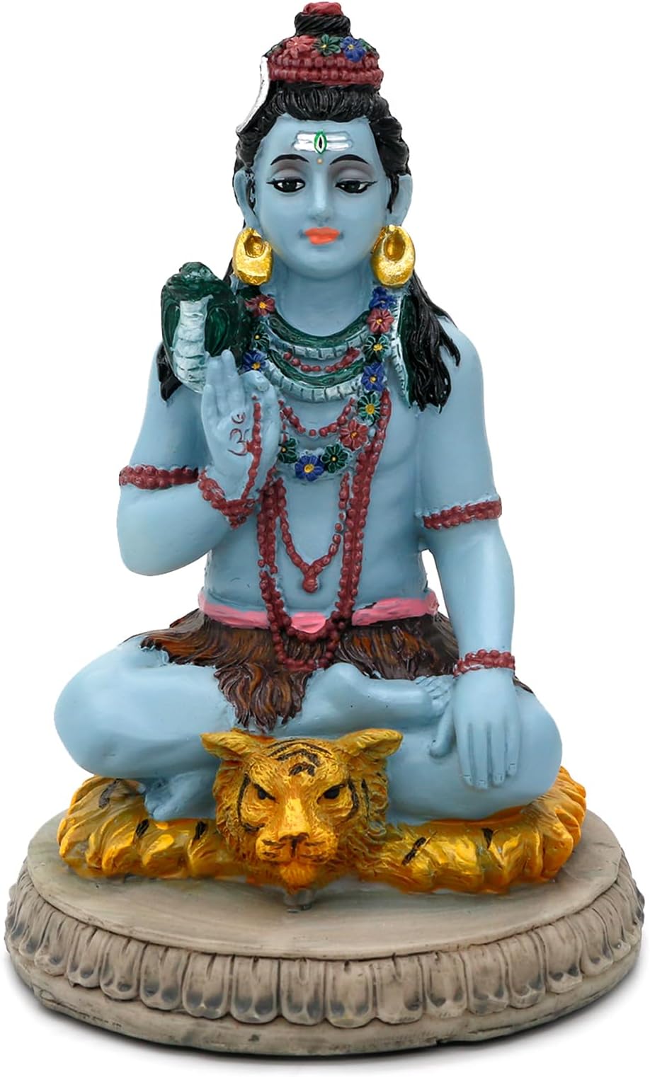 alikiki Hindu God Lord Shiva Statue - 5.7”H Shiva Idol Murti Pooja Item Puja Diwali Gifts for Indian Wedding Baby Shower Housewarming Gifts Altar Meditation Yoga Room Spiritual Decor
