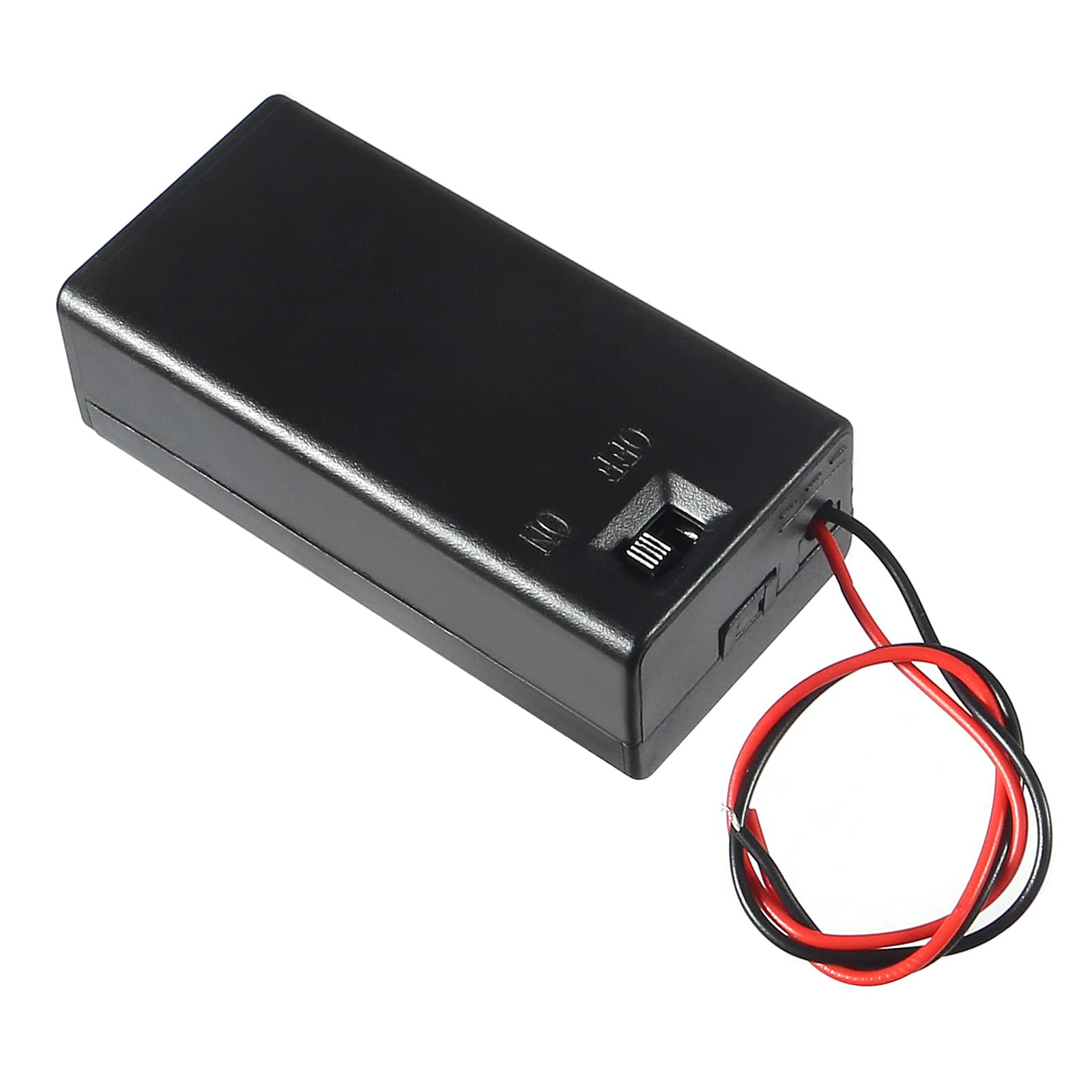 10Pcs 9V Batterij Houder, 9 Volt Batterij Houder met Schakelaar, 9v Batterij Case Connector 2X Lood Draad Lood Lente Clip DIY Plastic Mobiele Batterijen Container Power Bank Cases