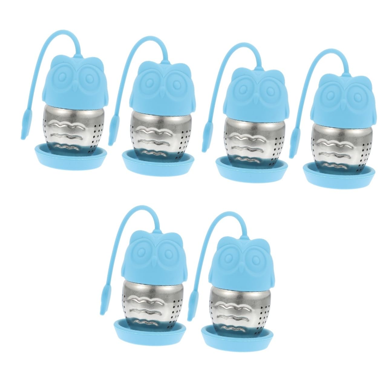Alipis 3 Series Herramienta Para Colar Té Colador Infusor De Té Filtro De Té Silicona Blue 2 Piezas X 3
