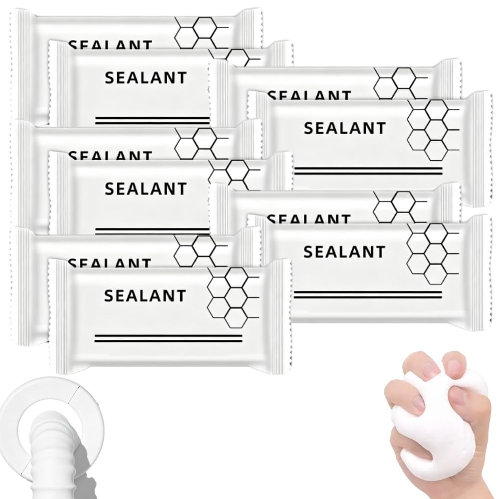 Universal Sealant Clay Waterproof, Malleable Sealant Putty Stick for Wall Holes, Pipe Sealing, Wood and AC Gaps, Multi-Functional Home Repair Sealing Clay, 20g (10PCS)