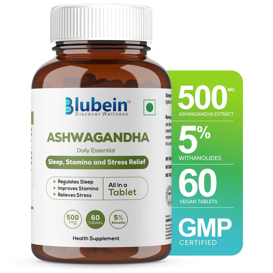 See full amazon price history chart for Blubein Ashwagandha | Natural stress reliever, Enhances Physical performance | 500mg with 5% Withanolides | 60 - Tablets Blubein Ashwagandha | Natural stress reliever, Enhances Physical performance | 500mg with 5% Withanolides | 60 - Tablets (B0BZJ6LRFQ) Amazon Price History, Amazon Price Tracker