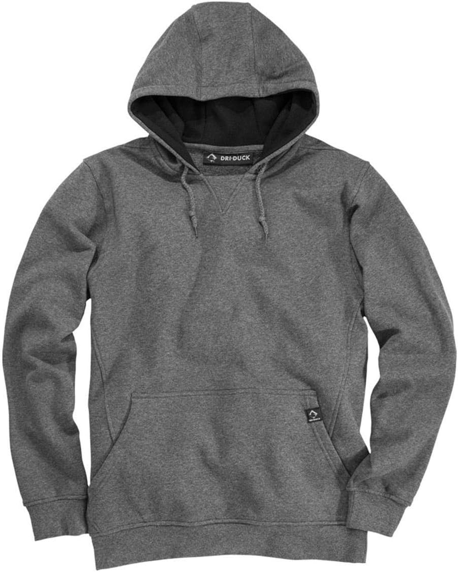 DRI DUCK Woodland Men's Heavyweight Hoodie, 2X-Large, Dark Oxford