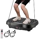 R A Products Smart Vibration Plate for Weight Loss – 9800Hz High Frequency Exercise Platform with Wireless Remote, Magnetic Acupressure & Adjustable Modes gallery image
