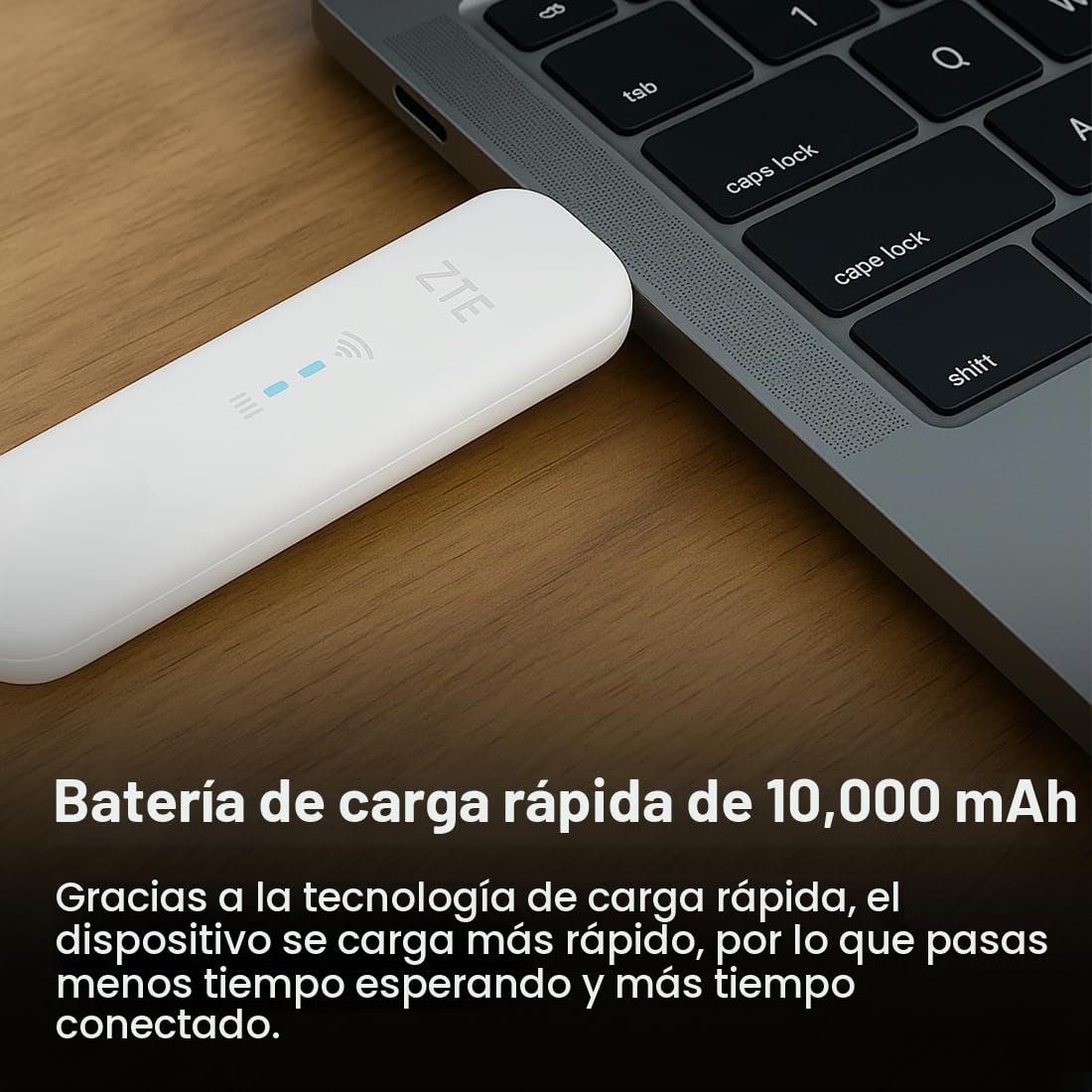 ZTE MF79N, módem USB Wi-Fi Desbloqueado, Punto de Acceso Wi-Fi de Viaje de bajo Costo a 10 Dispositivos, Puertos de Antena Externa + 2 años de garantía (Blanco)