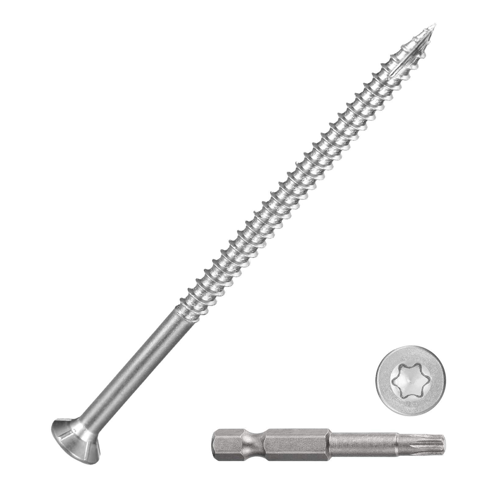 DTGN #10x3-1/2" Deck Screws, 65Pack, Good for Decks Fences, Frames, Farms, Outdoor Furniture