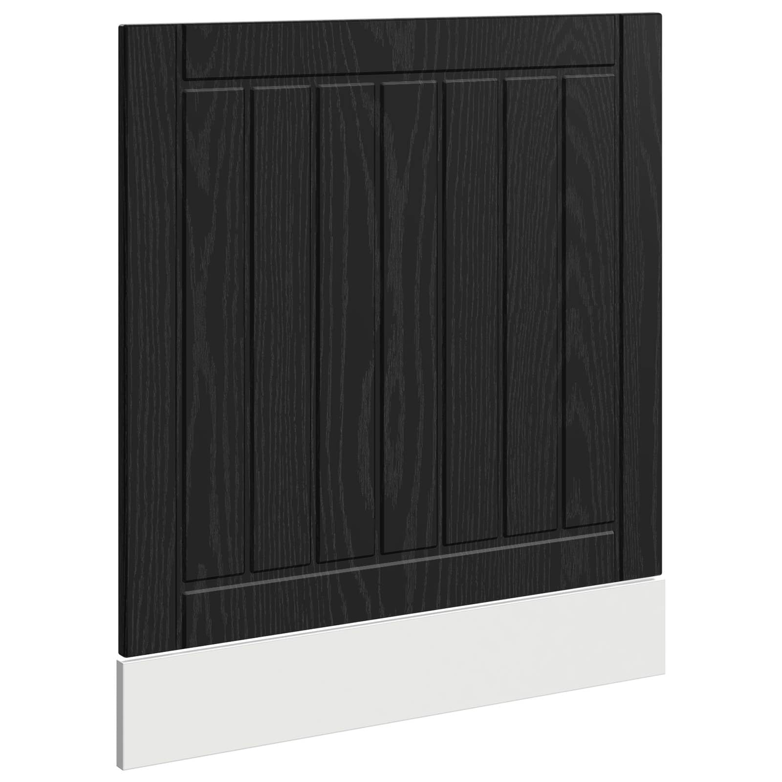 Lavastoviglie frontale Lucca in rovere nero, 60 x 1,5 x 57 cm