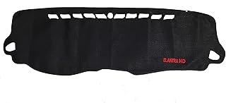KaberTrade KaberTrade Car Dash Mat and Mat - Keeps Your Car Dashboard from Dust and Sunlight - Compatible with Elantra HD and Some Other Models - Black - KaberTrade
