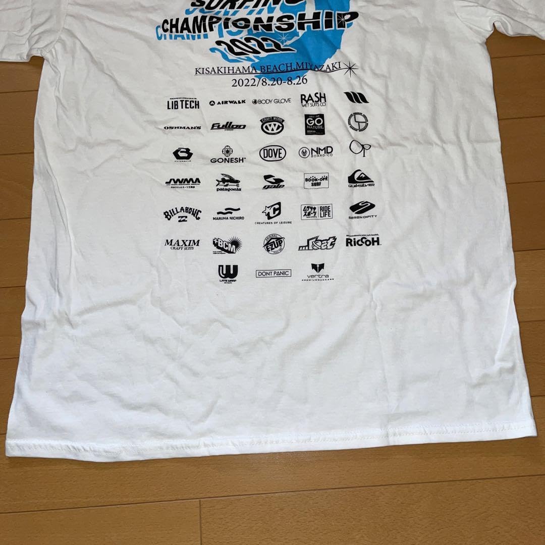 RVCA - 全日本選手権　サーフィン大会　記念Ｔシャツ 選手 非売品 限定 湘南 RVCA - 全日本選手権 サーフィン大会 記念Tシャツ 選手 非売品