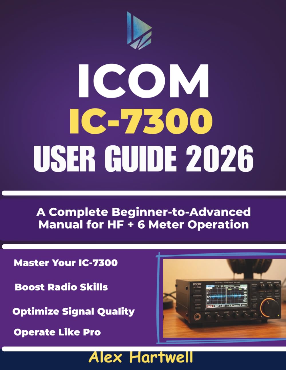 ICOM IC-7300 USER GUIDE: A Complete Beginner-to-Advanced Manual for HF + 6 Meter Operation