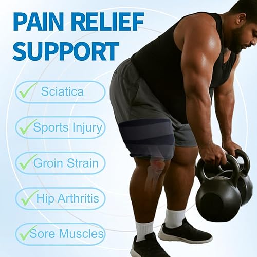 Miniatura 5 de King Mills Manga de compresión para la parte superior del muslo, ideal como compresión para muslos para mujeres o mangas de muslo para hombres,