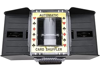 Embaralhador De Cartas, Máquina De Embaralhamento De Pôquer, Embaralhador Automático De Cartas, Máquina Automática De Embaralhamento De Cartas Alimentada Por Bateria Para Pôquer De 1 A 4 Baralhos, Par