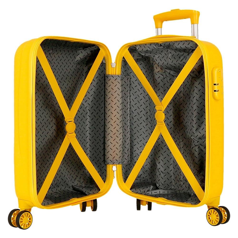 Joumma Disney Król Leon Explorer walizka kabinowa żółta 38 x 55 x 20 cm sztywna 2 kg zamek szyfrowy z boku ABS 2 kg 34 L bagaż podręczny, Żółty, Talla única, walizka kabinowa