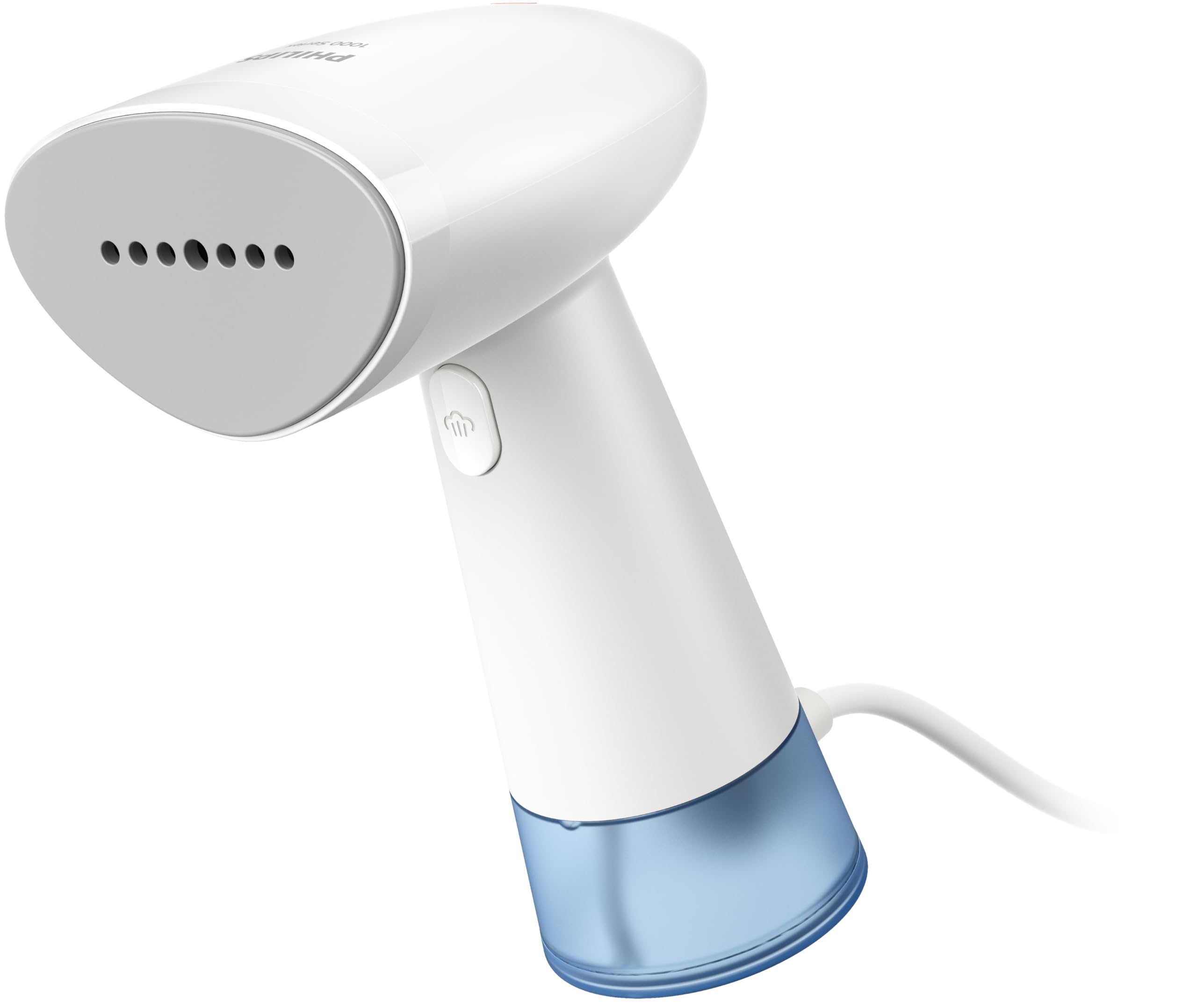 Philips HandHeld Steamer 1000 Series - 900W, Ready in 35 sec, 85 ml Water Tank, Compact, White & Blue STH1000/10