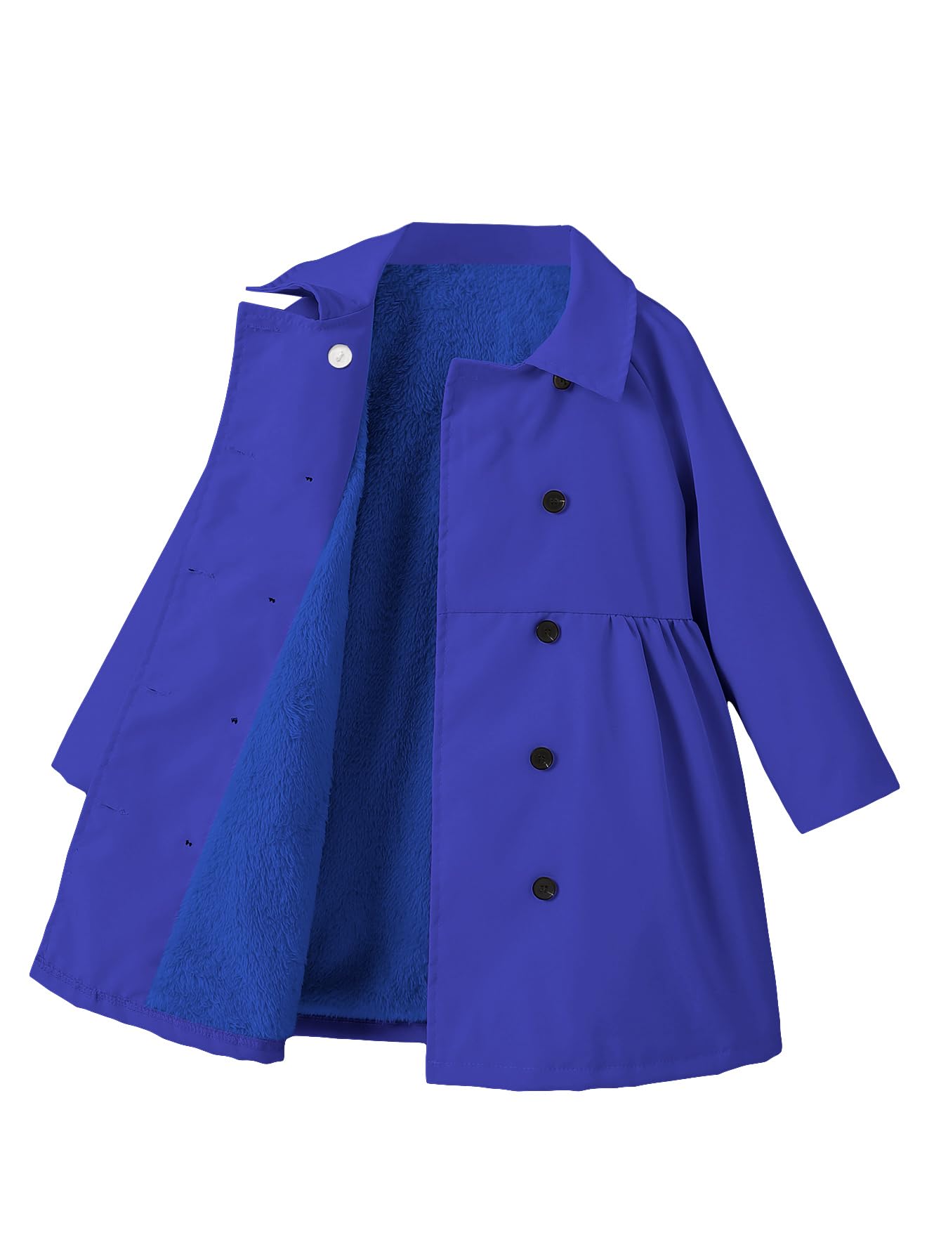 SOLY HUX Toddler Girl's Double Breasted Long Sleeve Trench Coat Outwear