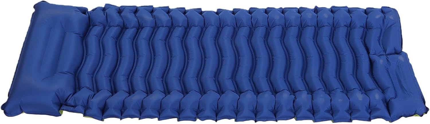 ASHATA Self Inflating Camping Sleeping Pad with Pillow, Thick TPU Foot Pump Mat for Hiking Backpacking