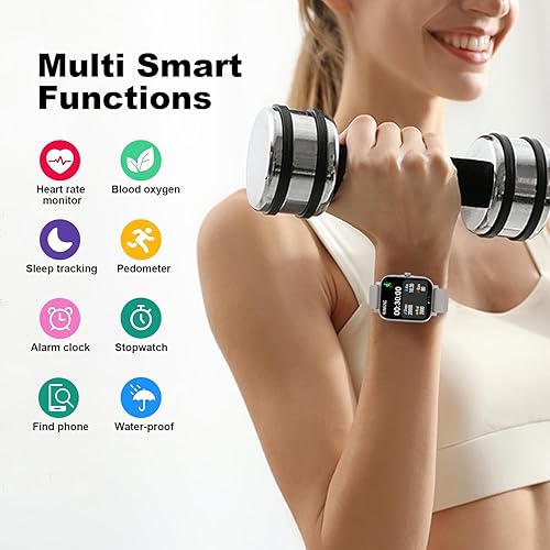 Miniatura 3 de Reloj Inteligente Rastreador de Fitness con Monitor de Ritmo Cardíaco, Rastreador de Actividad con Podómetro, Monitor de Sueño, Contador de Calorías
