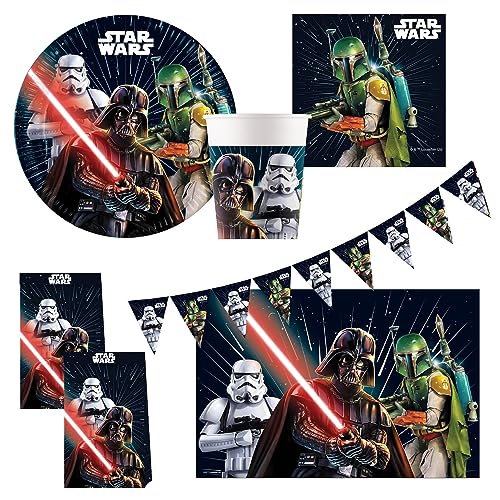 Procos 10215307DY - Set de fiesta Star Wars Galaxy, vajilla
