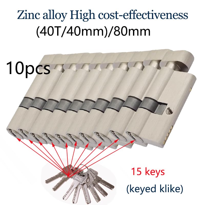 Zamek cylindryczny do drzwi, Zamek cylindryczny z gałką do drzwi PVC wieloma kluczami(X80-d-10)