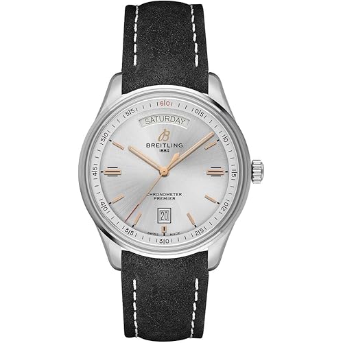 Breitling Premier Automatic Day & Date 40 Silver Dial Men's Watch A45340211G1X4