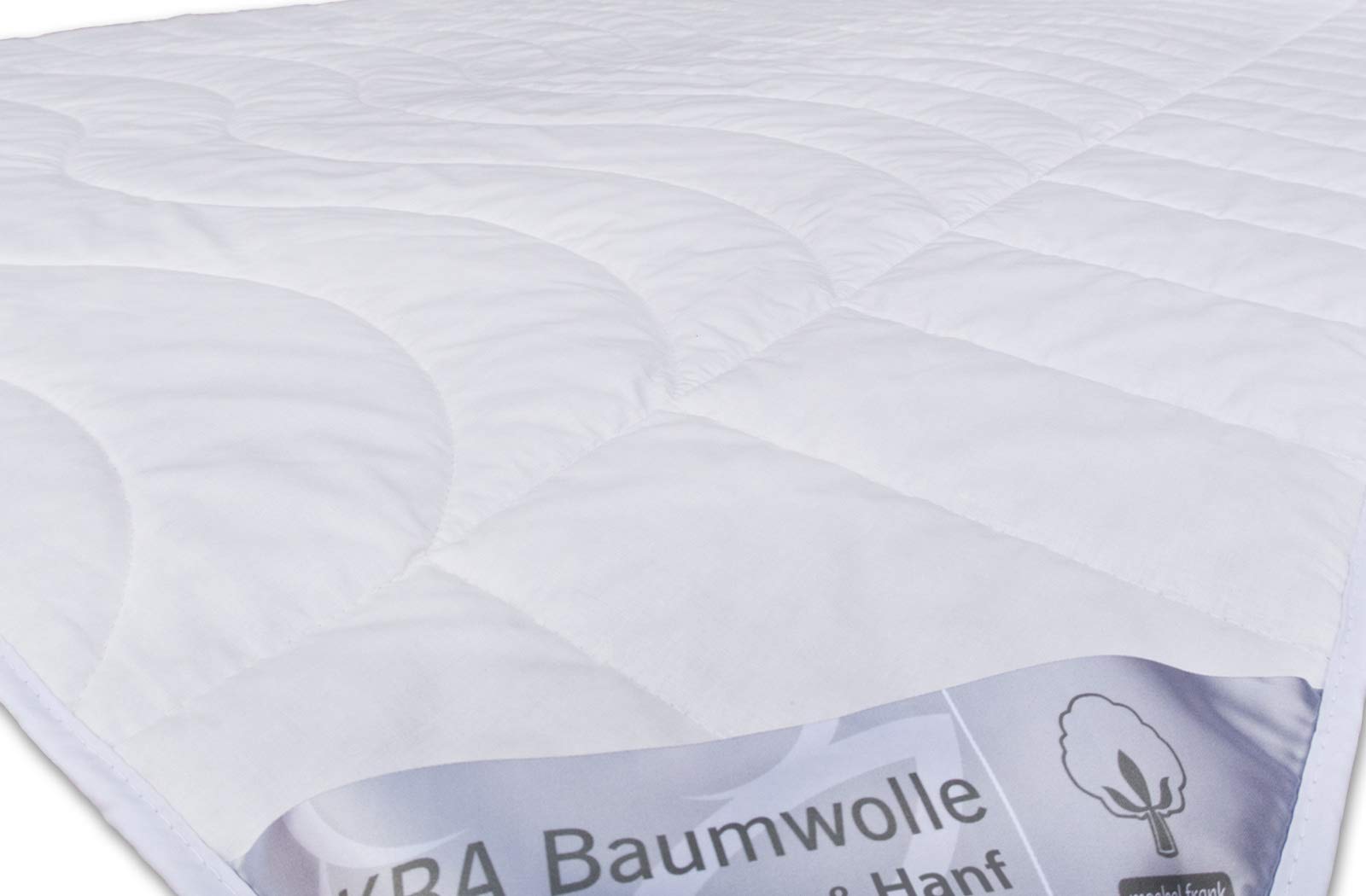 franknatur Bettdecke 135x200 Sommerdecke mit Hanf und Bio Baumwolle | leichte Sommerbettdecke, mit Bio Baumwollbezug, atmungsaktiv, waschbar, Oeko Tex