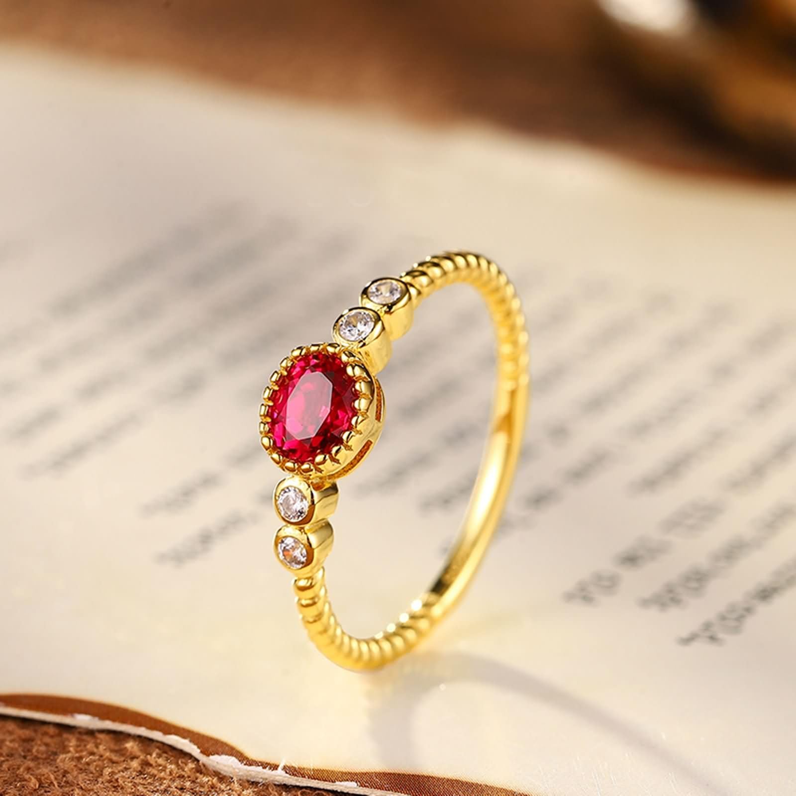 Anillos Promesa Oro Amarillo Mujer 9K / 14K / 18K, Oval con Zafiro de 1,2 ct y Moissanita, Anillo Oro Azul Boda Mujer