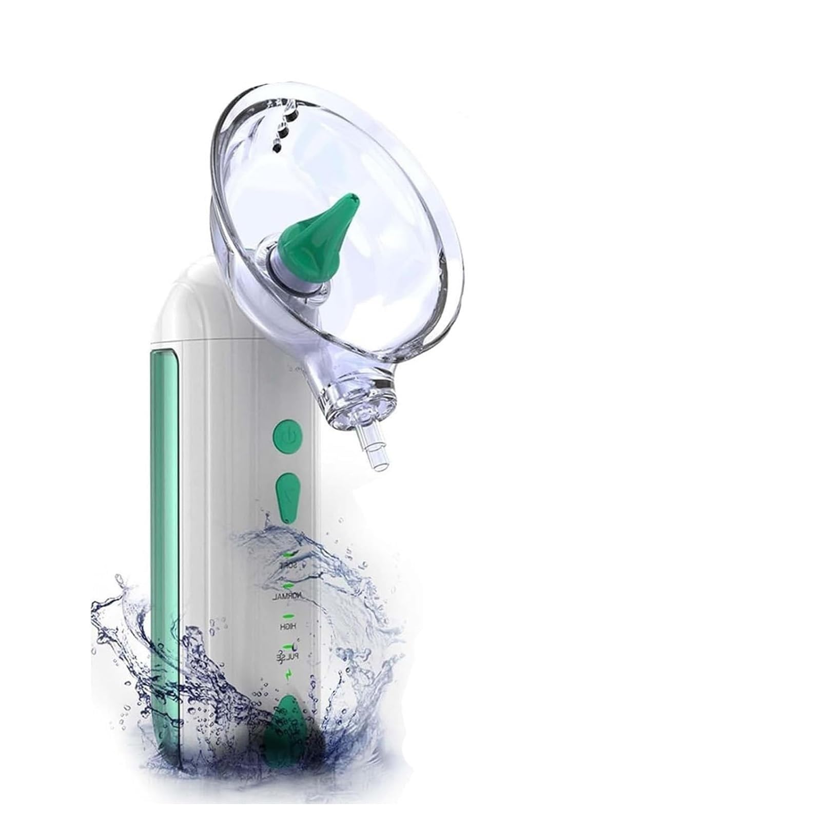 Limpiador de oídos eléctrico (2024), Kit con 4 Modos de presión de Agua, eliminación de Cerumen, Limpieza de oídos for Adultos, Ideal for la higiene Personal y la Limpieza de oídos.(White)