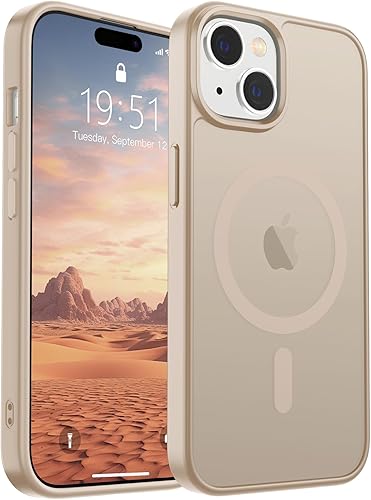 Miniatura 261 de SUPFINE - Funda magnética para iPhone 14 Pro Max (compatible con MagSafe), (protección contra caídas de grado militar de 10 pies), delgada, Negro