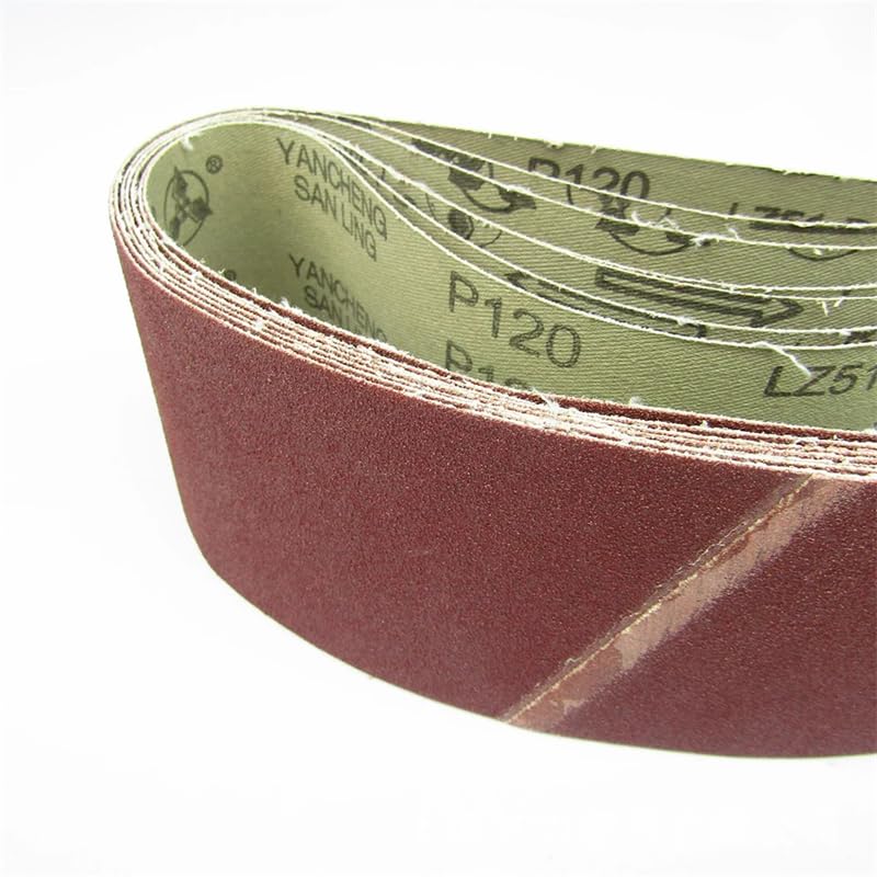Abrasive Band Sanding Belts 75mm*533mm 60/80/120/180/240 Grits Accessories Kit Replacement