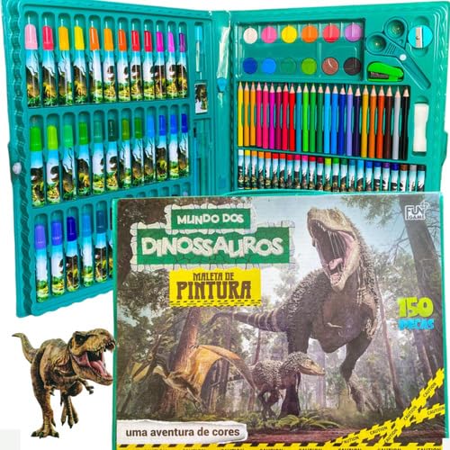 Estojo de pintura 150 peças infantil para colorir meninos