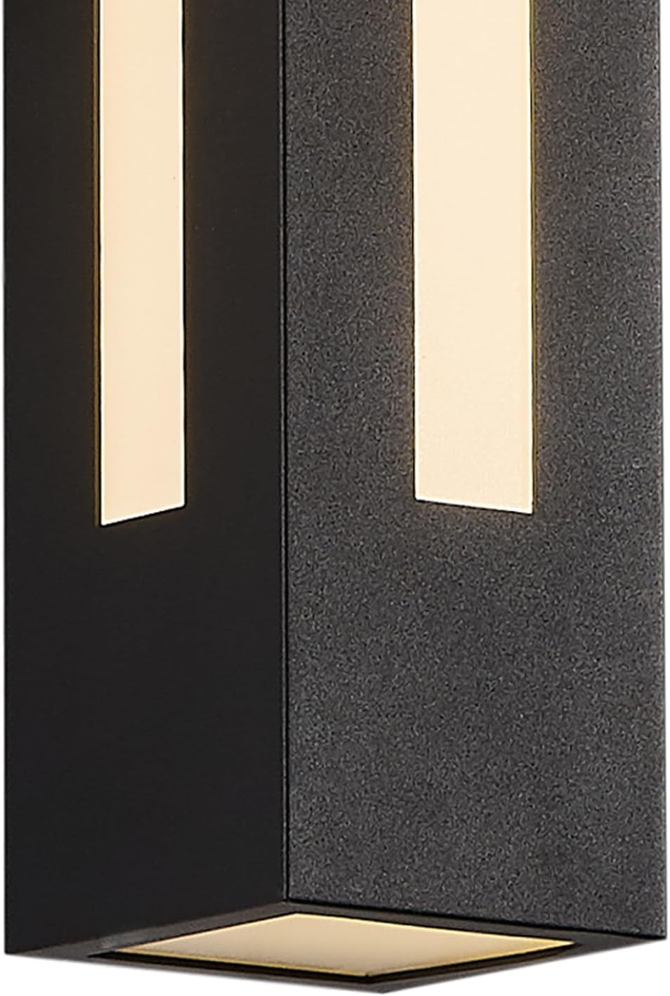 Automatic Outdoor LED Wall Light - Dusk to Dawn Sensor, 30W 2100LM for Large Entrances, 4.33x19.7 Inch IP65 Waterproof Black