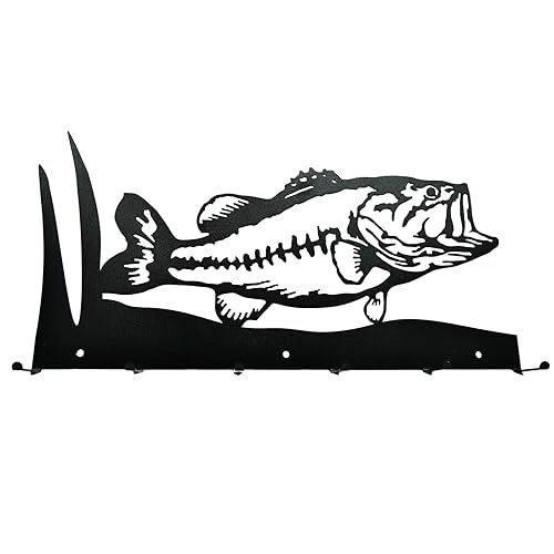 Metal Creations Bass Coat Rack, Painted Metal Rack