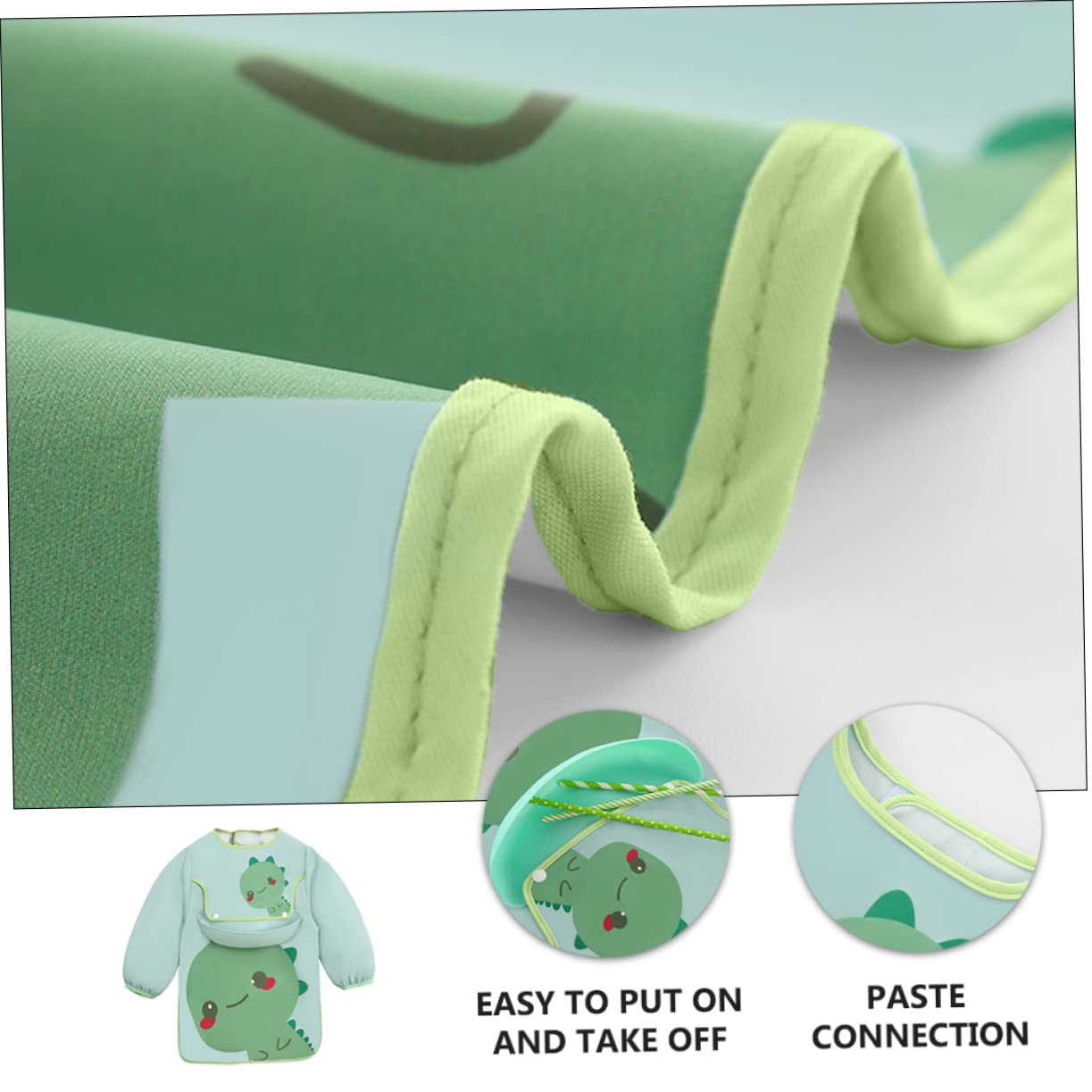 2St Lätzchen baby bibs babylätzen Overalls für Kinder malschürze kinder baby essen kleidung Baby isst Kittel Anti-schmutzig Arbeitskleidung Säuglingsprodukte Kleinkind Polyester