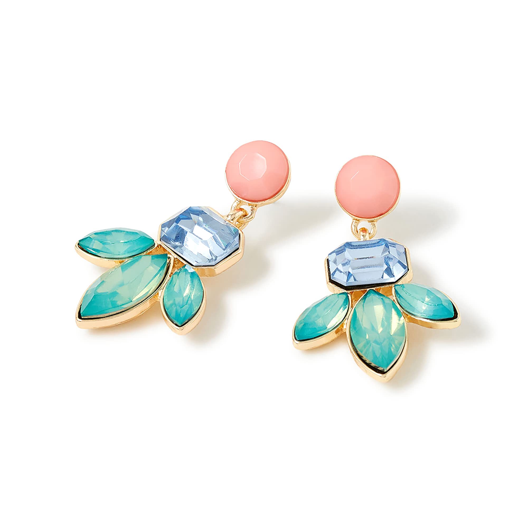 Accessorize London Womens Multi Color Flower Crystal Short Drop Earring (B0B1VKB78H) Amazon Price History, Amazon Price Tracker