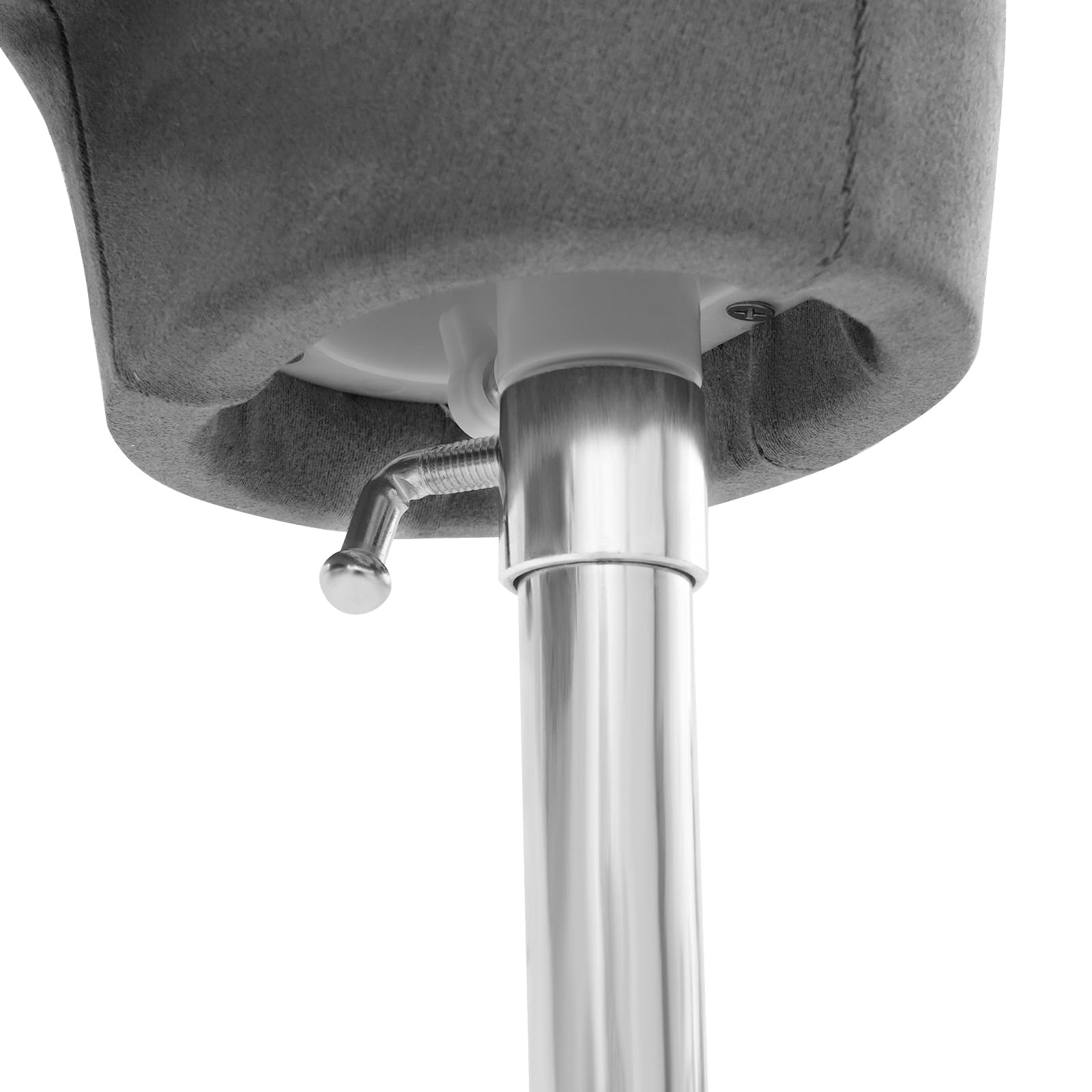 Mannequin de couture - Mannequin de vitrine femme - Avec hauteur réglable de 120 à 210 cm - Torse amovible - Avec tissu en daim - Pour exposer des vêtements - Argenté + gris