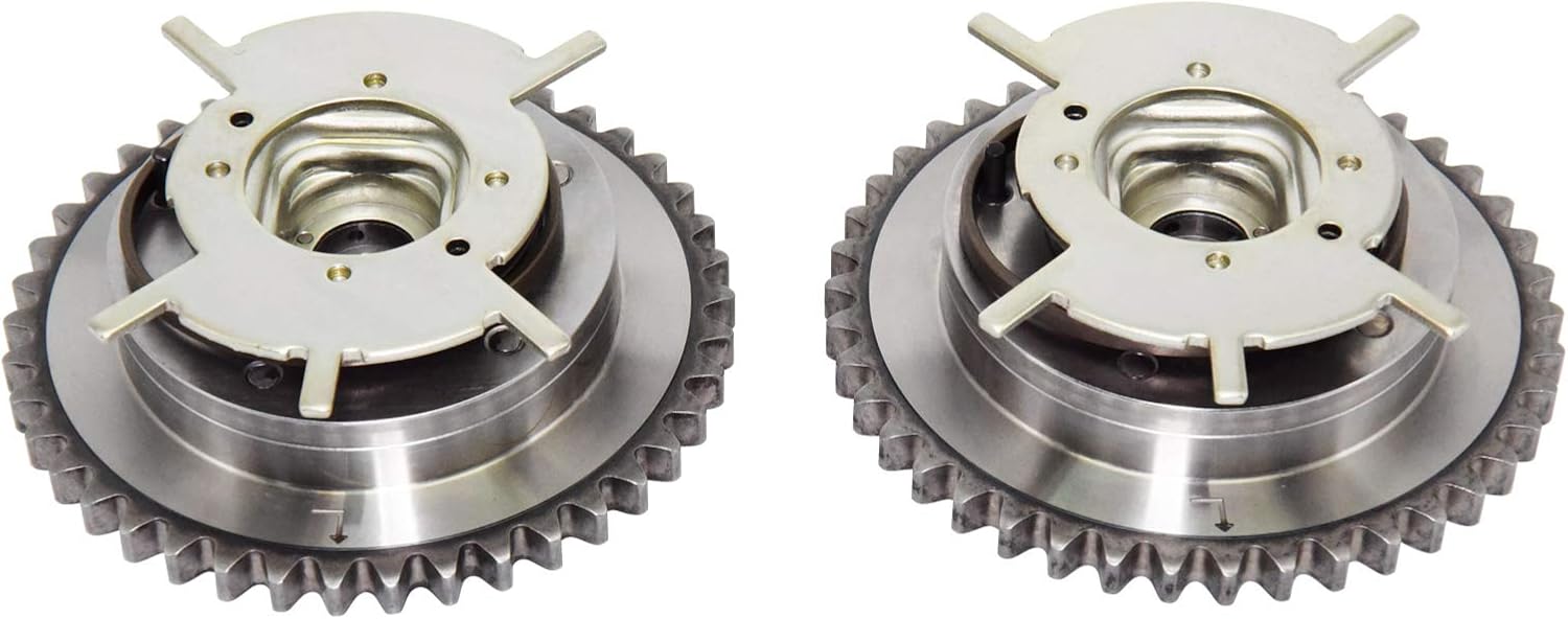 Timing Chain Kit with Tensioner Guides Cover Gaskets Cam Phaser Engine Variable Camshaft Timing Cam Phaser VCT VVTi Actuator Timing Sprocket Bolt Gaskets For TRITON 3-Valve F150 F250