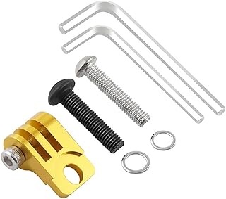 NVOQILIN Sport-Kamera-Halterung, zusammenklappbar, Fahrradbeleuchtung, Lampen-Halterung, Adapter, Computerhalterung, Basis, langlebig