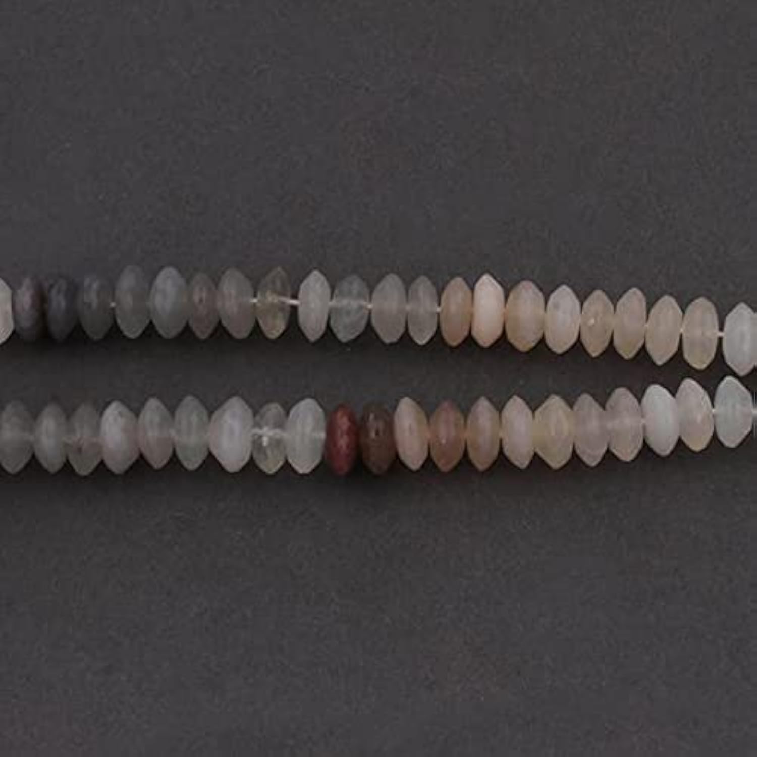 Pierres de lune multi rondelles LKBEADS facettées pour éliminer le manque d'éclat de vos bijoux