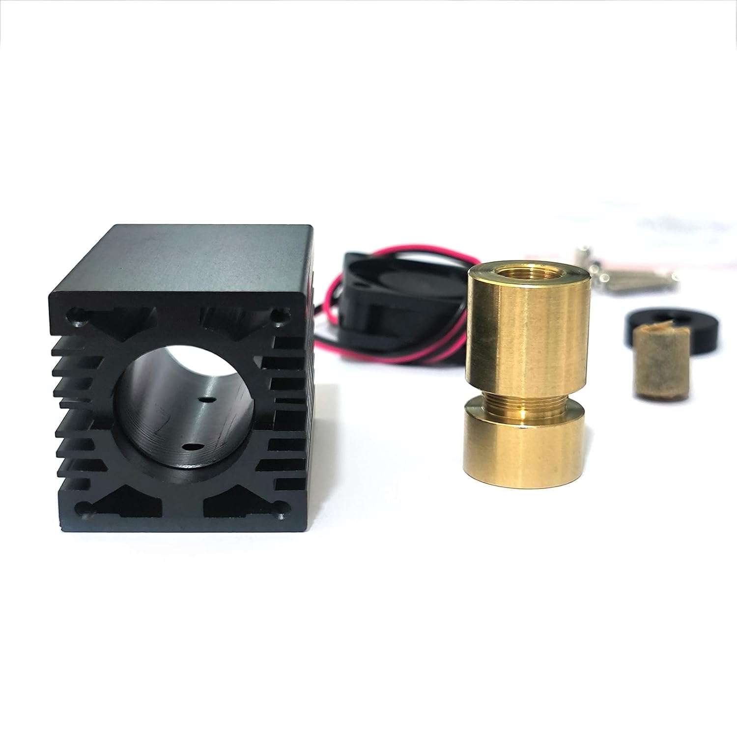 30x50mm Diode housing for 405nm-450nm 9.0mm Laser Module LD with Glass Lens & Fans