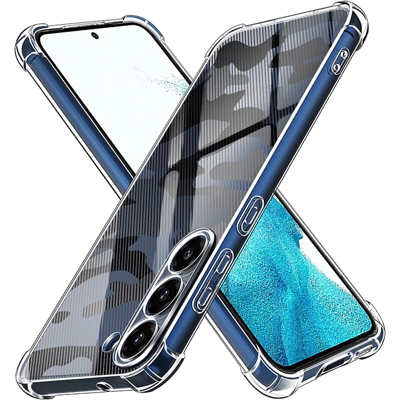 ALLNEWELOOK For Samsung Galaxy S23 PLUS Case, Full Protection, Case Friendly, Bubble Free, Silicone Transparent Camouflage Soft TPU Cover Clear (Camouflage For SG S23 PLUS)