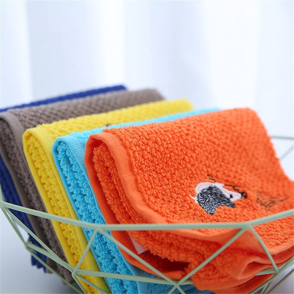 Children's Towel Cartoon Small Towel Embroidered Cute Couple Children's Towel Pure Cotton (Color : A Size : 2550cm) (A 25 * 50cm)