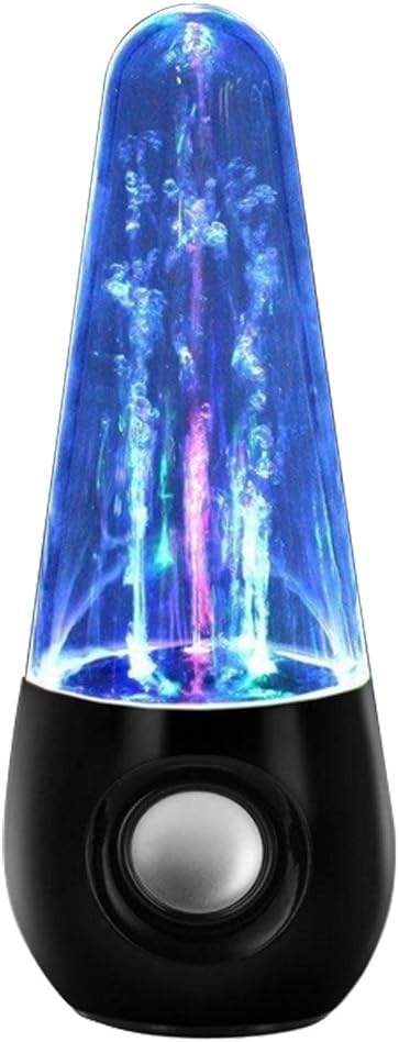 SAMFUN Dancing Water LED Colorful Show MP3 Speaker Music Fountain Mini Amplifier for All Smartphones(iOS/Android)Tablets, Desktop PCs and Laptops, USB Powered (Black)