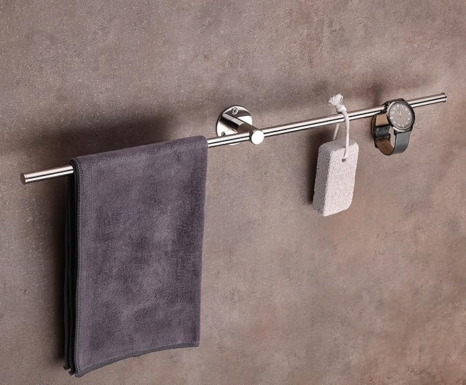LOOT-LEY Stainless Steel Pro Towel Rack for Bathroom/Towel Stand/Hanger/Bathroom ( 24 Inch Diamond Polish ) 5 Year Warranty (B0CL6LK6KD) Amazon Price History, Amazon Price Tracker