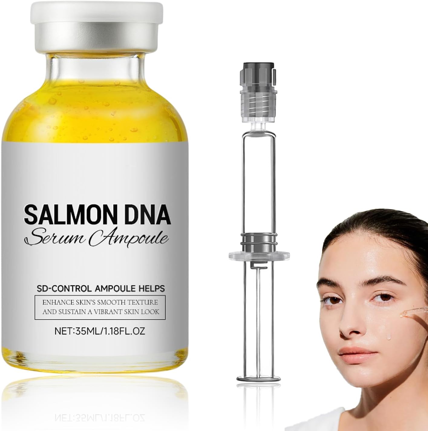 Salmon DNA PDRN Serum, Anti Aging Serum for Women, Skin Tightening & Firming, Facial Hydration, Fine Lines Smoothing, 35ml