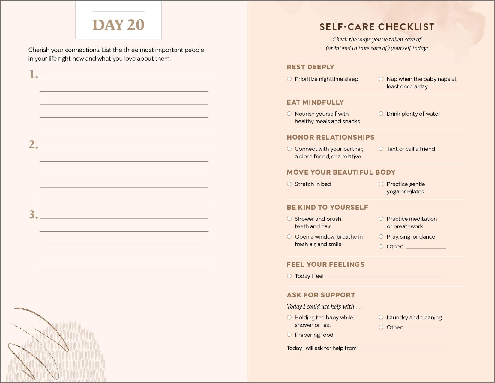 The First 90 Days After Birth: A Self-Care Journal for First-Time Moms