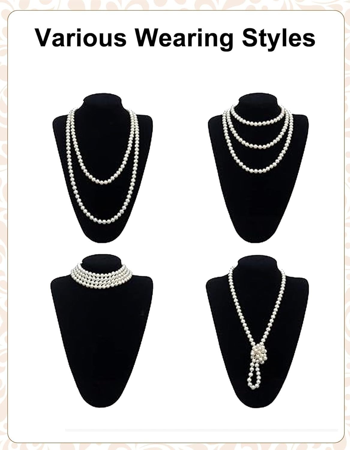 PLULON 1920s Accessories for Women, Great Gatsby Flapper Dress Accessories Fashion Roaring 20s Costume for Women - Image 4