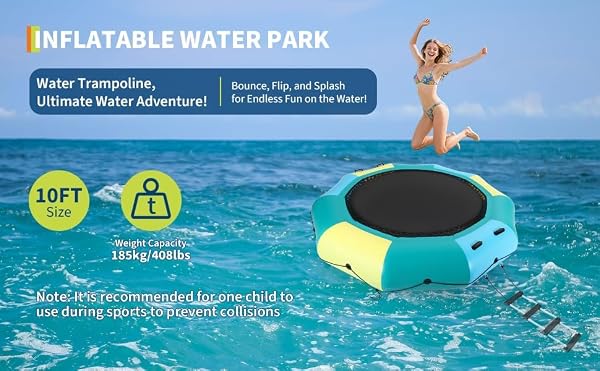 Garvee 10FT Inflatable Water Trampoline Floating Bounce Platform by Garvee - Used condition - Image 7