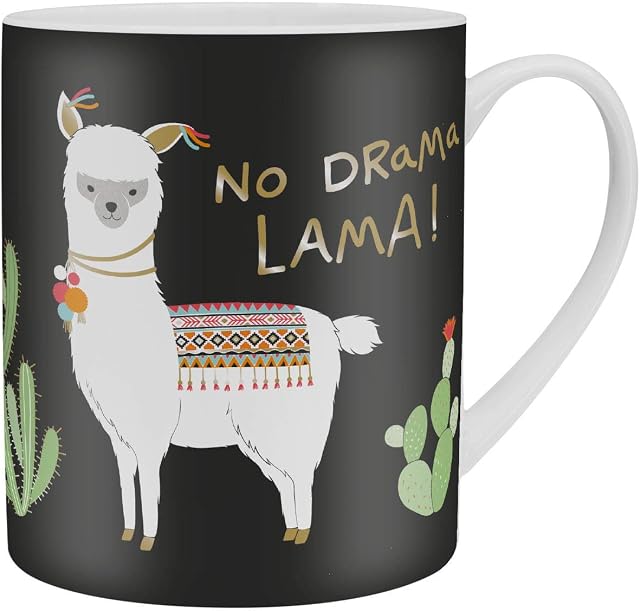 H:) PPY life XL kubek z motywem "Lama" | duży kubek z porcelany, kubek jumbo, 60 ml, prezent, zabawny kubek | 46233